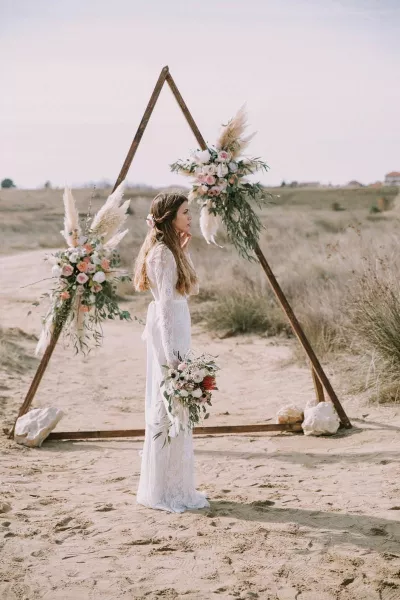 Boho beach wedding