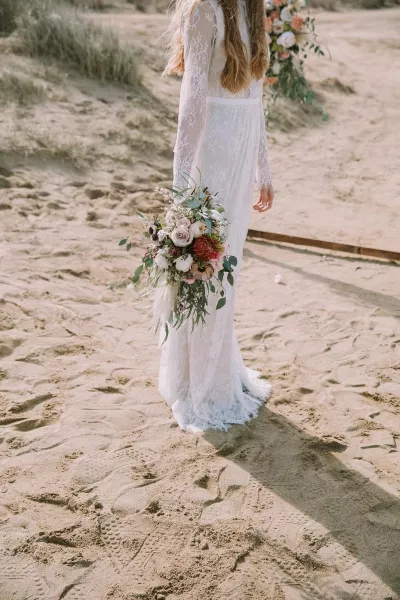 Boho beach wedding