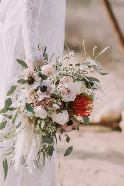 Boho beach wedding