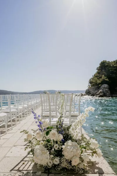 Blue & White Elegance at Villa Dalmacija