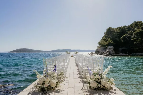 Blue & White Elegance at Villa Dalmacija