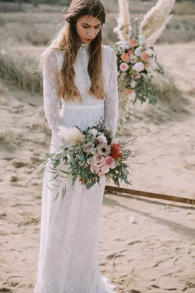 Boho beach wedding