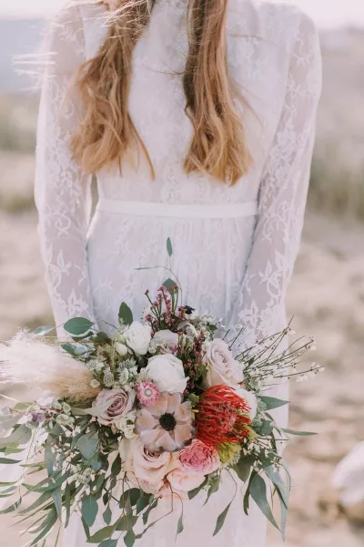 Boho beach wedding