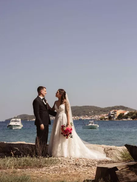 Kathy & Kevin’s Vibrant Island Wedding in Ugljan, Croatia