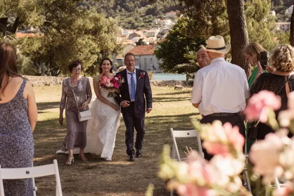 Kathy & Kevin’s Vibrant Island Wedding in Ugljan, Croatia