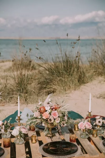 Boho beach wedding