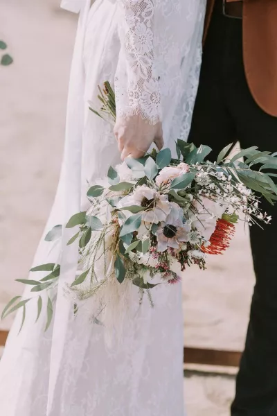Boho beach wedding