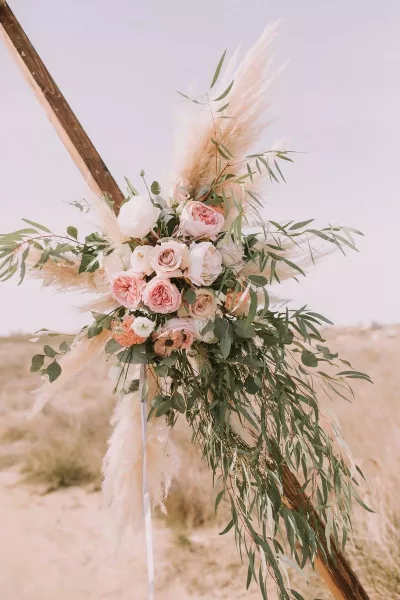 Boho beach wedding