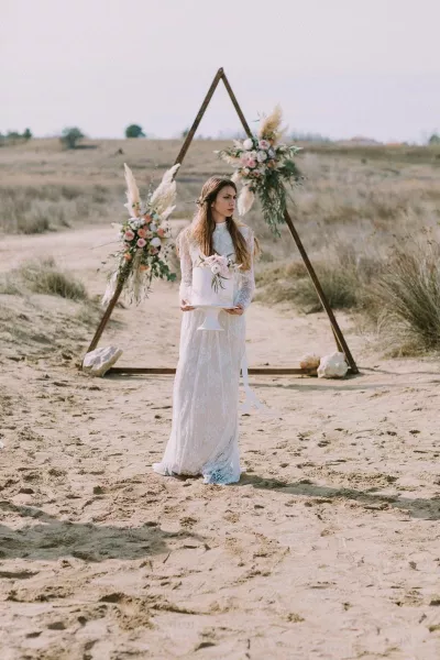 Boho beach wedding