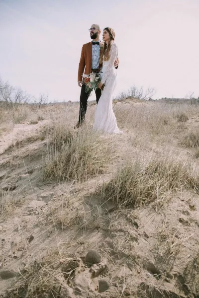 Boho beach wedding