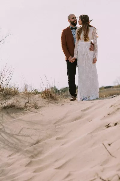 Boho beach wedding