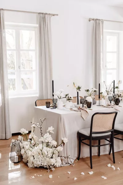 Modern Monochromatic Wedding