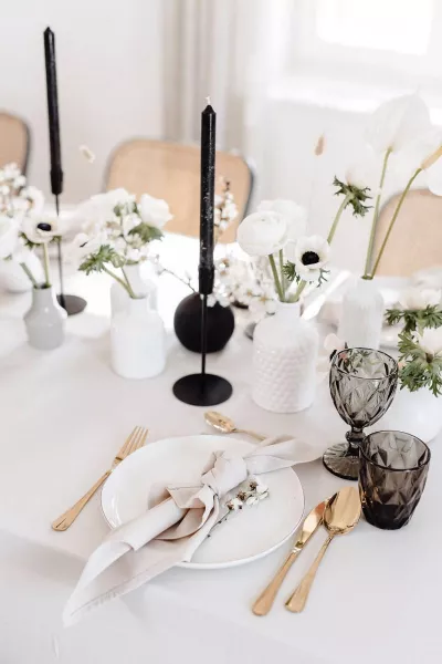 Modern Monochromatic Wedding