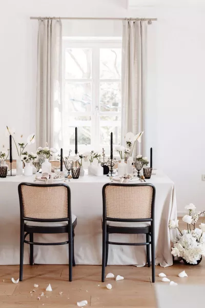 Modern Monochromatic Wedding