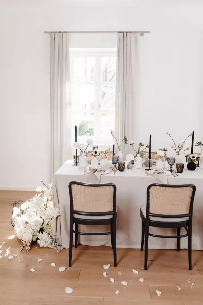 Modern Monochromatic Wedding