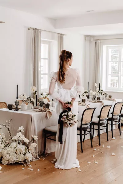 Modern Monochromatic Wedding