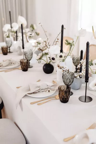 Modern Monochromatic Wedding