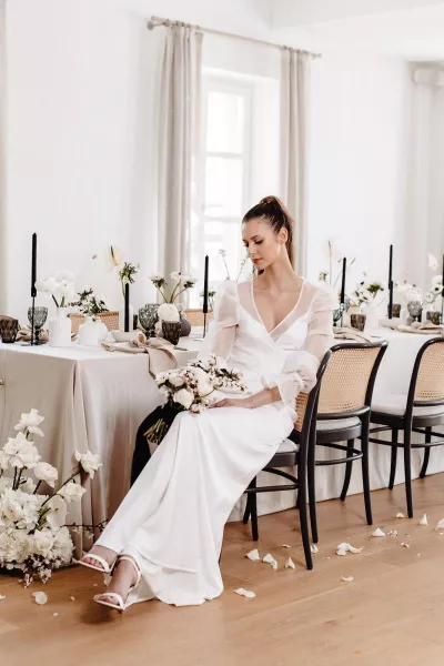 Modern Monochromatic Wedding