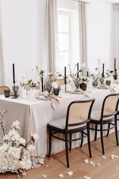 Modern Monochromatic Wedding