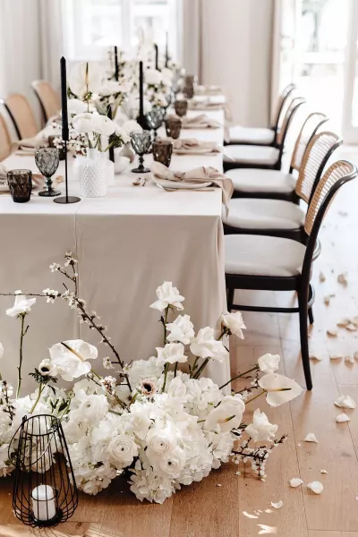 Modern Monochromatic Wedding