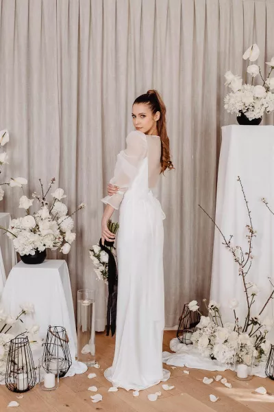 Modern Monochromatic Wedding