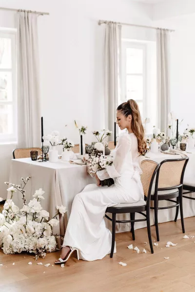 Modern Monochromatic Wedding